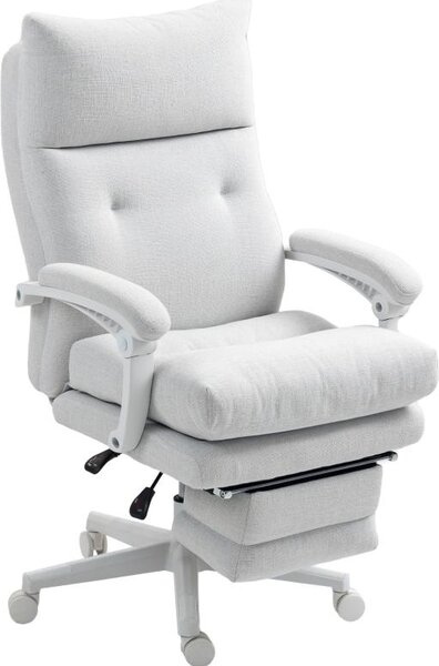 Sedia da ufficio Sedia da scrivania ergonomica con supporto lombare, schienale alto, poggiapiedi, sedia girevole regolabile in altezza