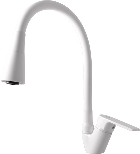 COLORADO - Miscelatore per lavello con maniglia flessibile, bianco - lucido CO106.0/13B, RAV Slezák