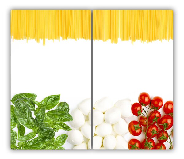 Tagliere in vetro Bandiera italiana 60x52 cm