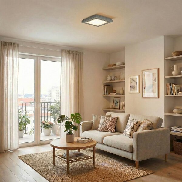 Plafoniera soffitto Tally Argon, Verde, Corridoio, Legno, Plafoniera