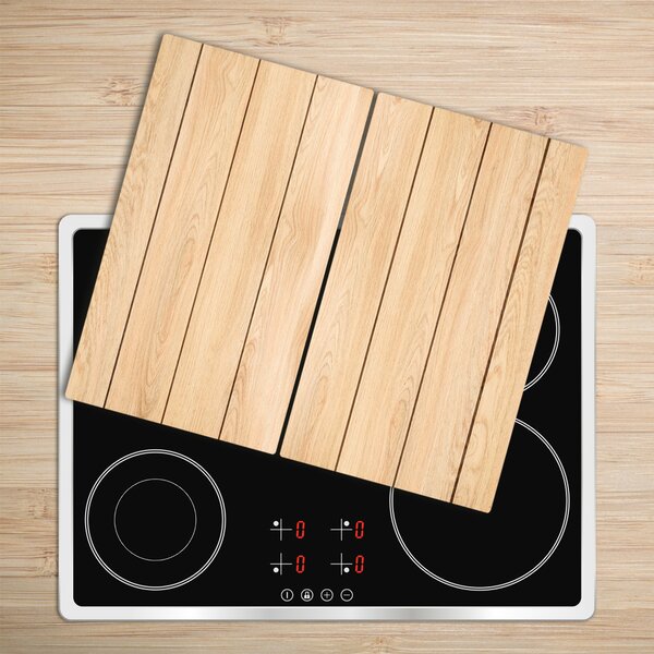 Tagliere in vetro Sfondo di legno 60x52 cm