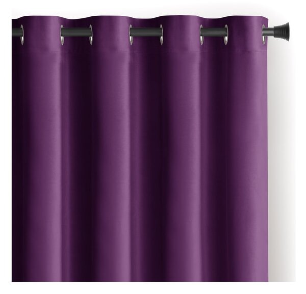 Tenda parzialmente oscurante viola in velluto 140x270 cm Eyelets – Restilo