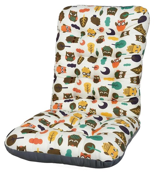 Imbottitura per sedia da ufficio, supporto lombare integrato, design antiscivolo, gufo