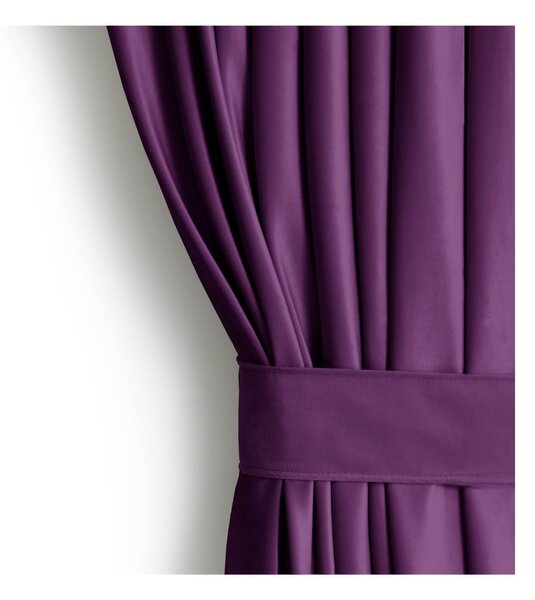 Tenda parzialmente oscurante viola in velluto 140x270 cm Eyelets – Restilo