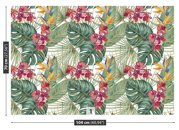 Carta da parati Modello tropicale 104x70 cm