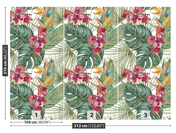 Carta da parati Modello tropicale 104x70 cm