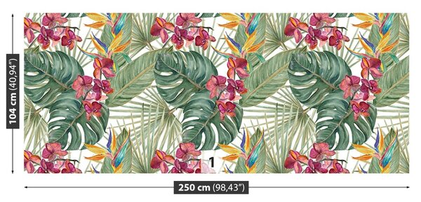 Carta da parati Modello tropicale 104x70 cm