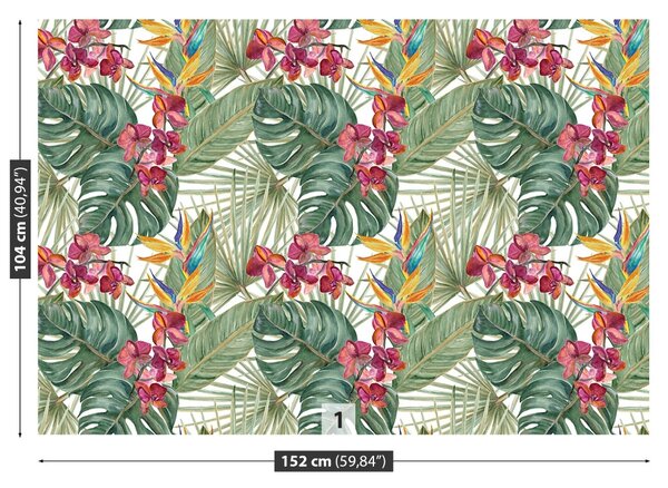 Carta da parati Modello tropicale 104x70 cm