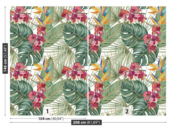 Carta da parati Modello tropicale 104x70 cm