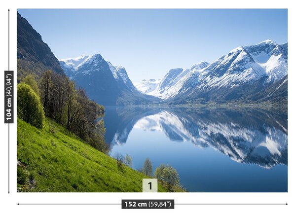 Carta da parati Fjord in Norvegia 104x70 cm