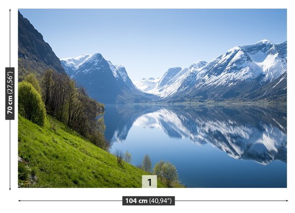 Carta da parati Fjord in Norvegia 104x70 cm