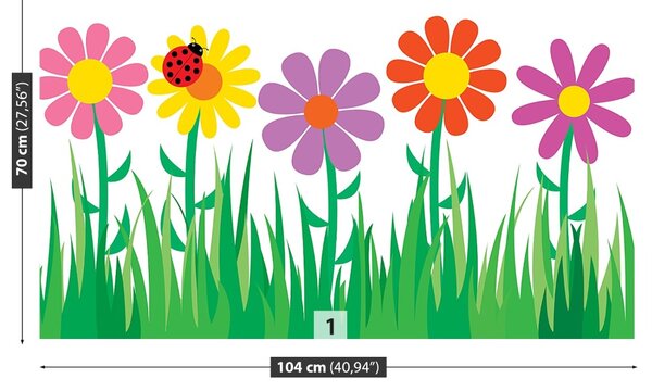 Carta da parati Fiori 104x70 cm