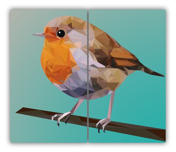 Tagliere in vetro temperato Rudzik Bird 60x52 cm