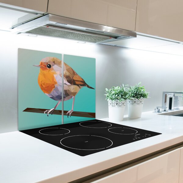 Tagliere in vetro temperato Rudzik Bird 60x52 cm