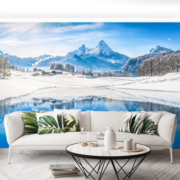 Carta da parati Alpi invernali 104x70 cm