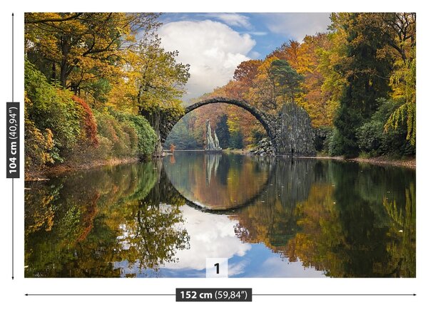 Carta da parati Bridge Kromlau 104x70 cm