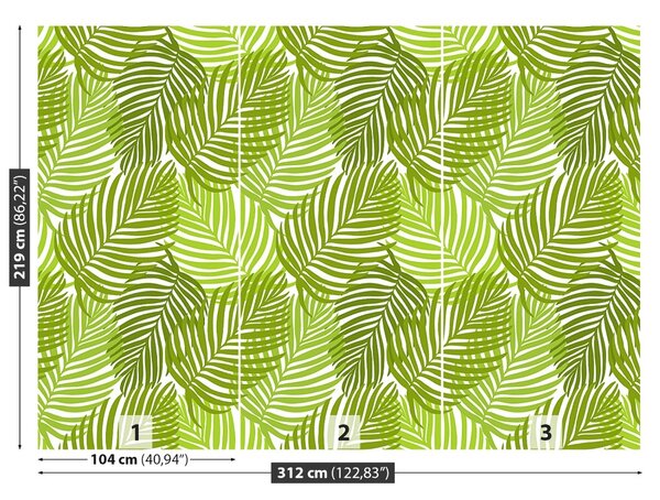 Carta da parati Foglie tropicali 104x70 cm