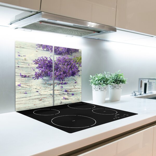 Tagliere in vetro temperato Lavanda 60x52 cm