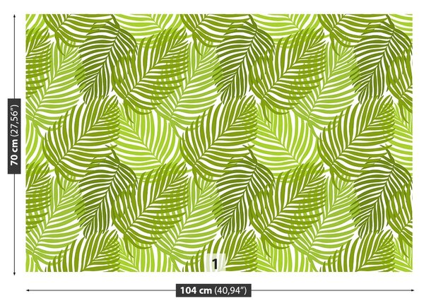 Carta da parati Foglie tropicali 104x70 cm