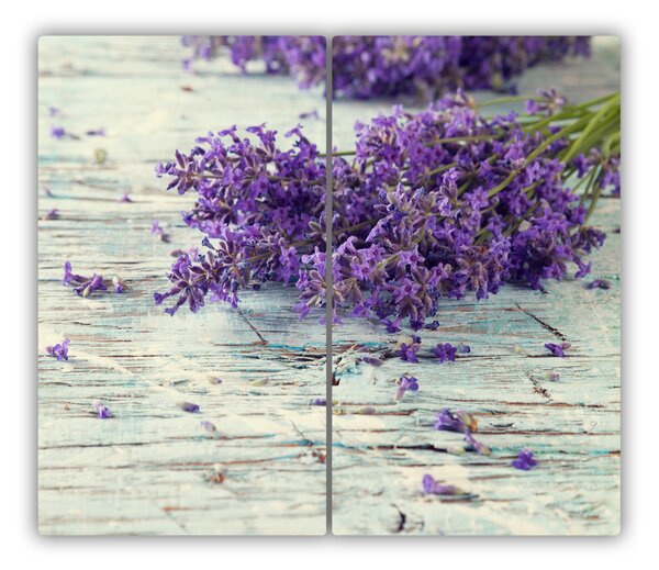 Tagliere in vetro temperato Lavanda 60x52 cm