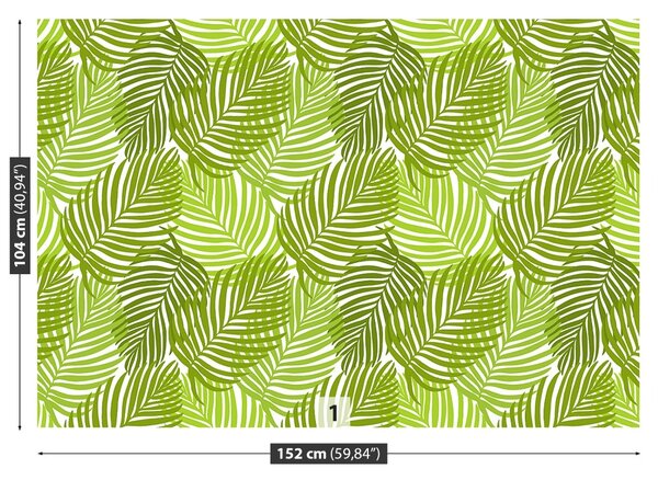 Carta da parati Foglie tropicali 104x70 cm