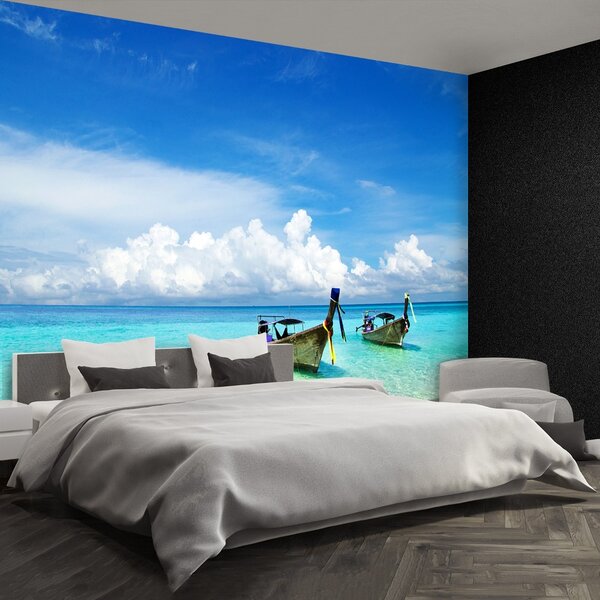 Carta da parati Barche da spiaggia 104x70 cm