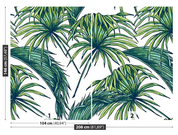 Carta da parati Giungla tropicale 104x70 cm