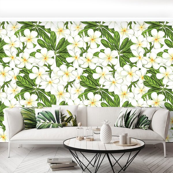 Carta da parati Fiori di plumeria 104x70 cm