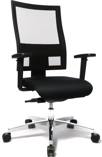 Sedia girevole da palestra, sedia da scrivania, sedia da ufficio Topstar Sitness 60 nera