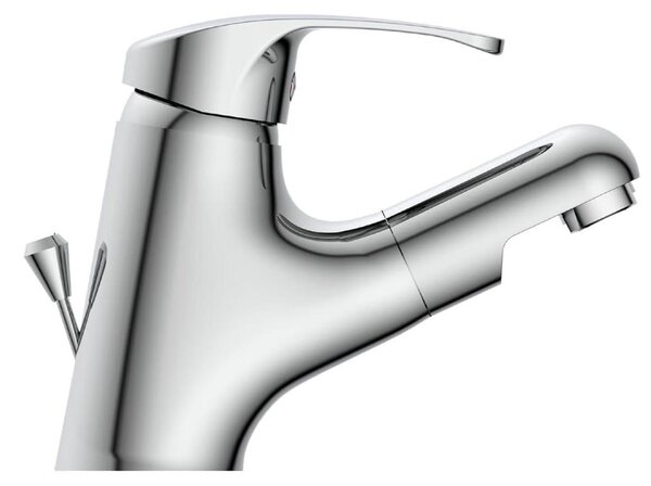 Miscelatore monocomando per lavabo con doccetta estraibile