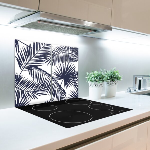 Tagliere in vetro Foglie di palma 60x52 cm