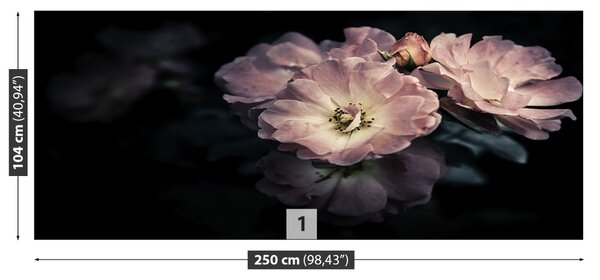 Carta da parati Rosa Rosa 104x70 cm