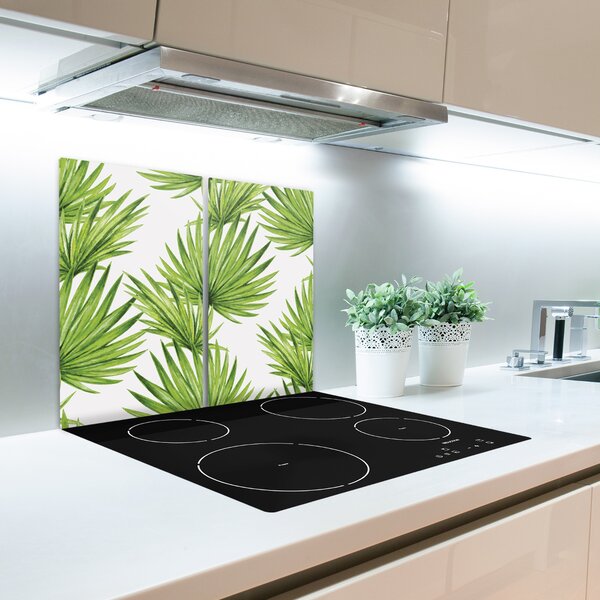 Tagliere in vetro Foglie tropicali 60x52 cm