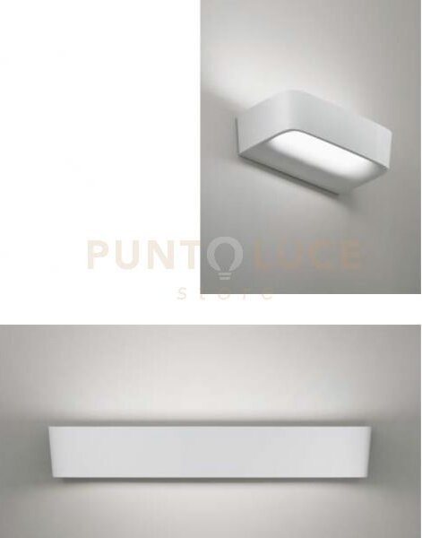 Aki applique a parete piccola bianco opaco 2700k 1567lm 11w l.22,3cm