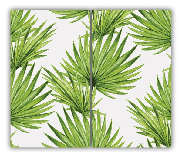 Tagliere in vetro Foglie tropicali 60x52 cm
