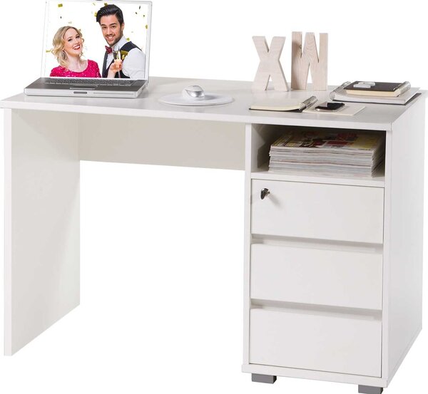 Scrivania PRIMUS Scrivania per computer Scrivania per ufficio Bianco