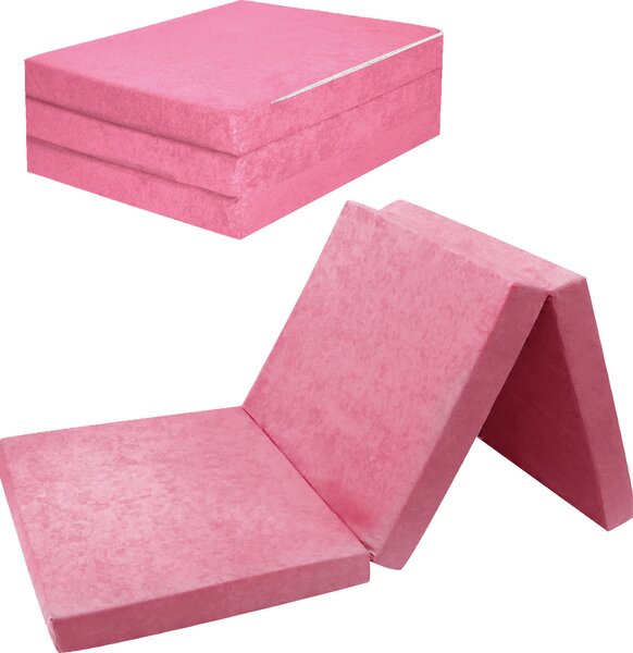Materasso pieghevole per ospiti 22. Rosa L - 195x80x9 cm W389 22 FORTISLINE