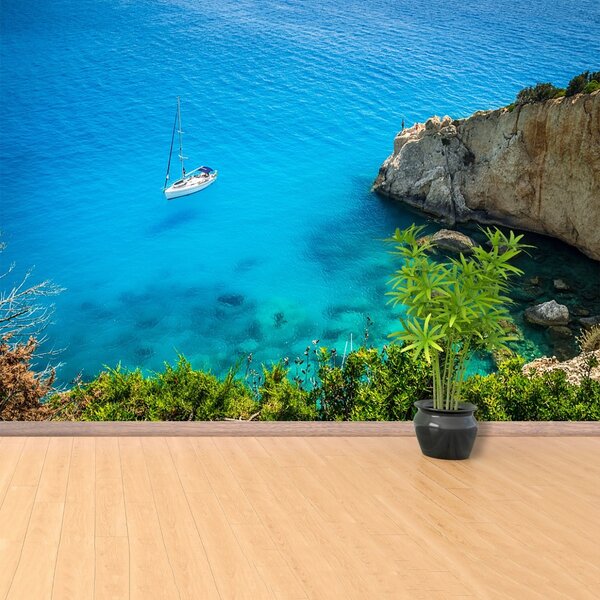 Carta da parati Grecia Yacht 104x70 cm