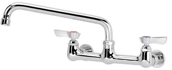 Rubinetto per cucina, senza piombo - 8 fori - Bocchetta girevole da 10 pollici - Bronzo - Finitura lucida