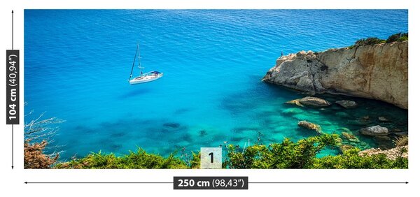 Carta da parati Grecia Yacht 104x70 cm