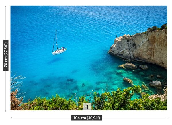 Carta da parati Grecia Yacht 104x70 cm