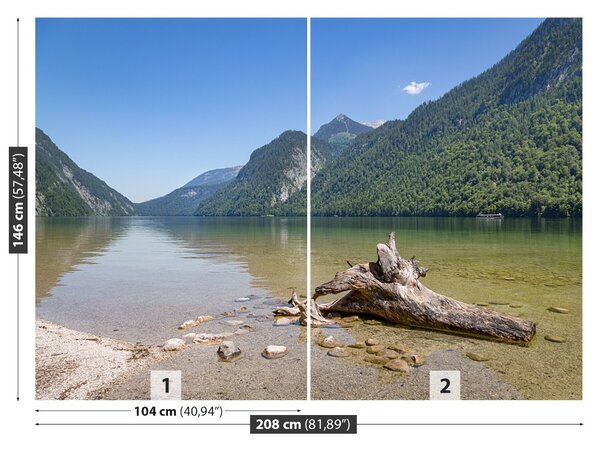 Carta da parati Koenigsee Baviera 104x70 cm
