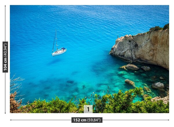 Carta da parati Grecia Yacht 104x70 cm