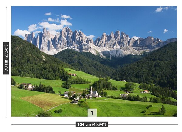 Carta da parati Dolomiti italiani 104x70 cm