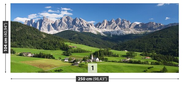 Carta da parati Dolomiti italiani 104x70 cm