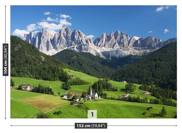 Carta da parati Dolomiti italiani 104x70 cm