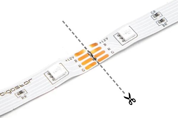 Aigostar - Striscia LED dimmerabile con sensore 1m LED/2W/4xAAA 3000K IP65
