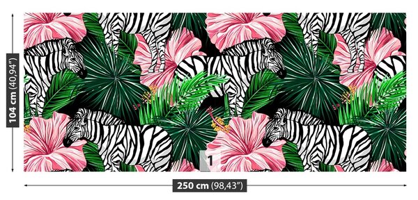 Carta da parati Animali zebra 104x70 cm