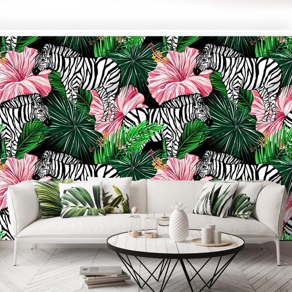 Carta da parati Animali zebra 104x70 cm