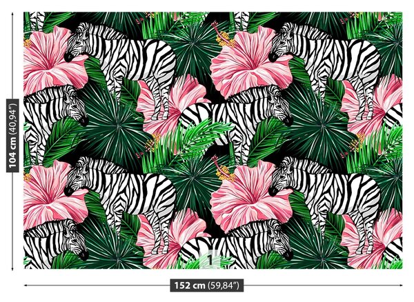 Carta da parati Animali zebra 104x70 cm